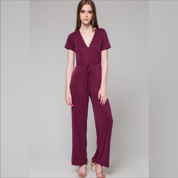 Maroon Jumpsuit - Picture 1 of 2